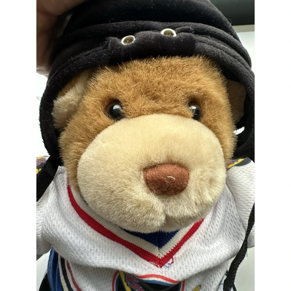 BUILD-A-BEAR Bear in Hockey Uniform BABW Jersey Pants Helmet Teddy‎ Bear